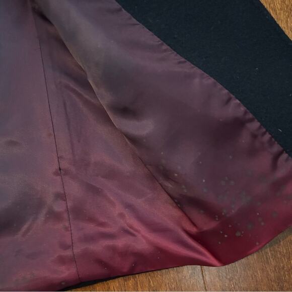 DKNY Women’s Dark Navy Double-Breasted Wool Blend Pea Coat, Size 10 - Picture 10 of 11